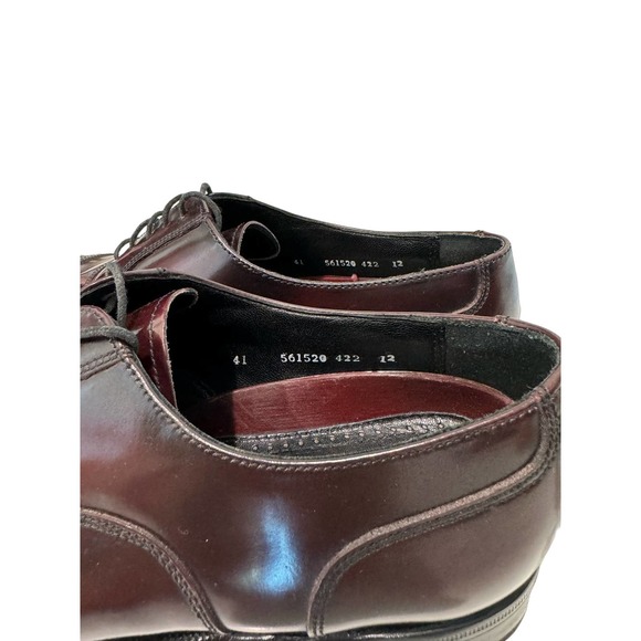 NWOT Florsheim Size EU 41 (US 8) Brown Burgundy Leather‎ Oxfords Dress Shoe main image 6